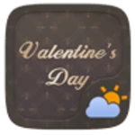 valentine's day go weather widget theme android application logo